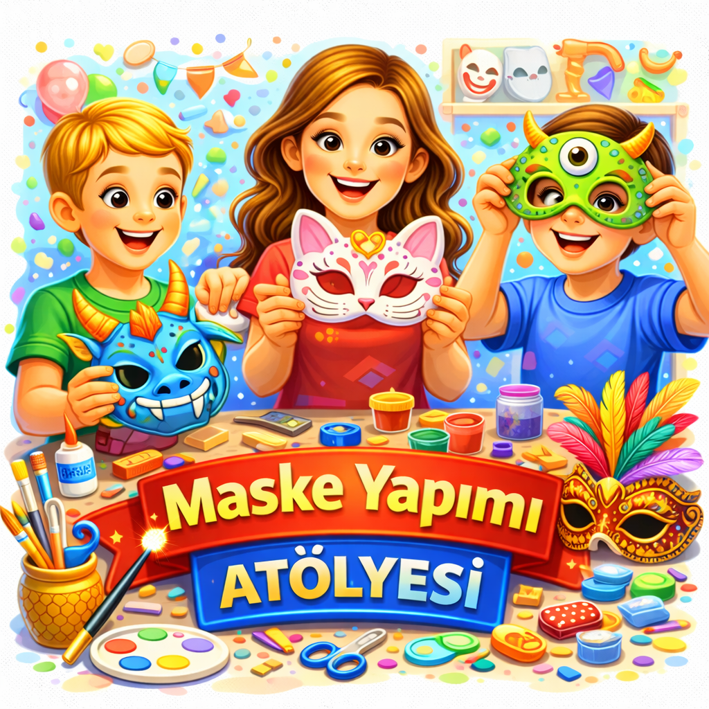 Çocuk Maske Yapım Atölyesi Ankara Animasyon