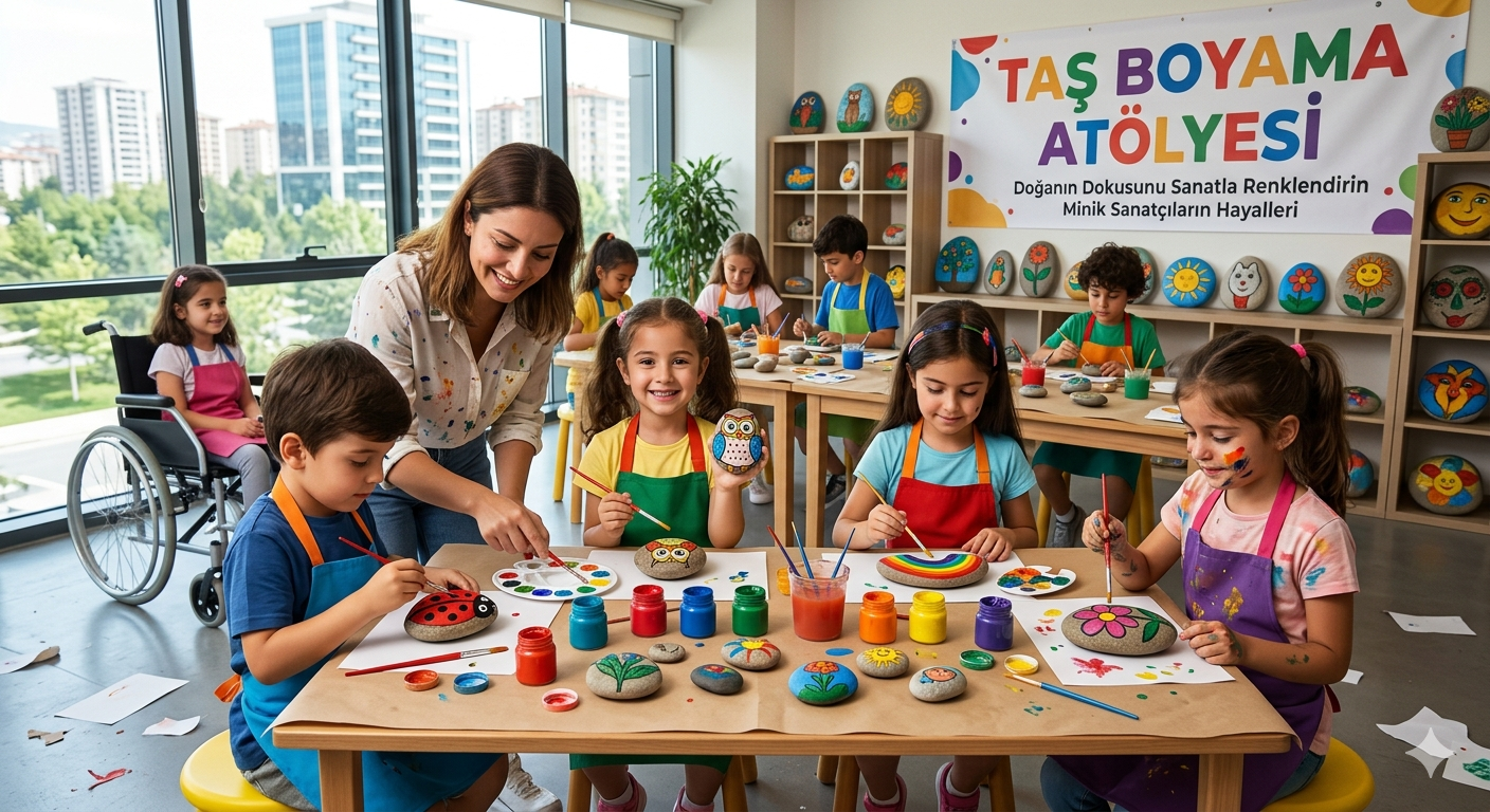 Taş Boyama Atölyesi