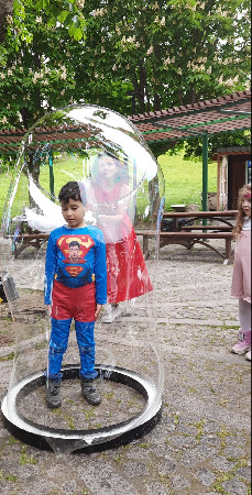 Ankara dev balon içinde çocuk gösterisi Kulina